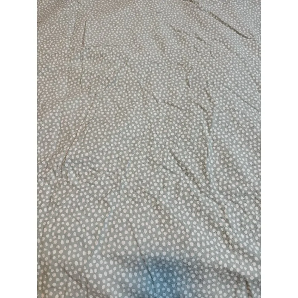 True North Playful Holiday Winter Penguins Mint Green Cotton Flannel Duvet Set